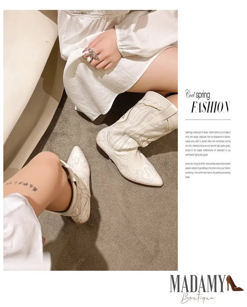 Bota Madamy Country Off White