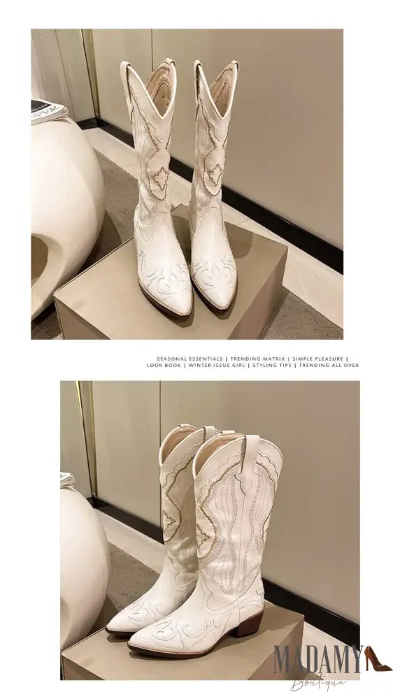 Bota Madamy Country Off White