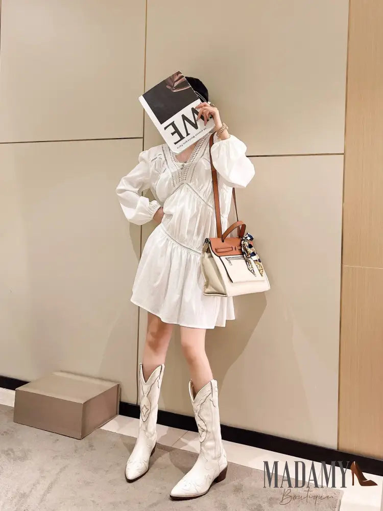 Bota Madamy Country Off White