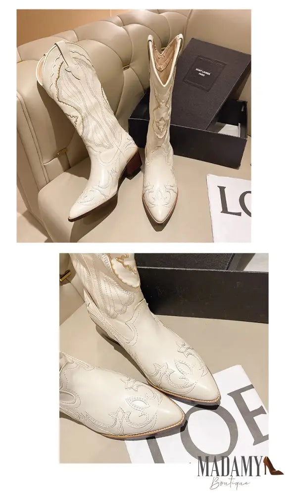 Bota Madamy Country Off White