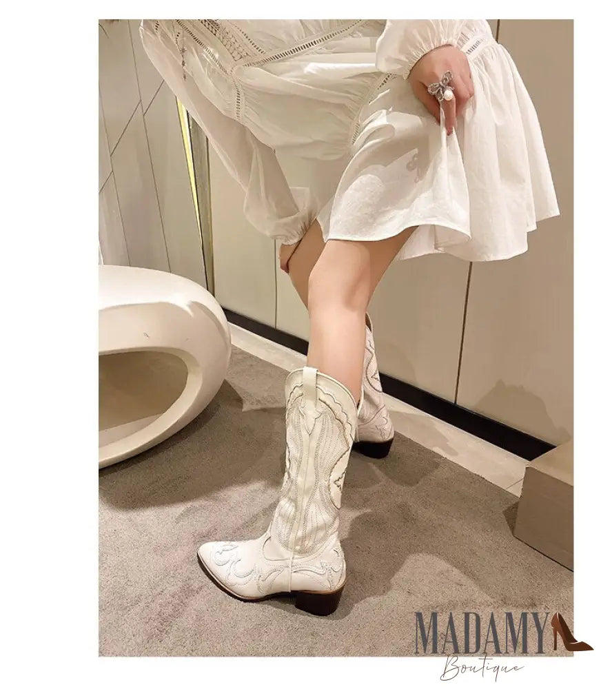 Bota Madamy Country Off White