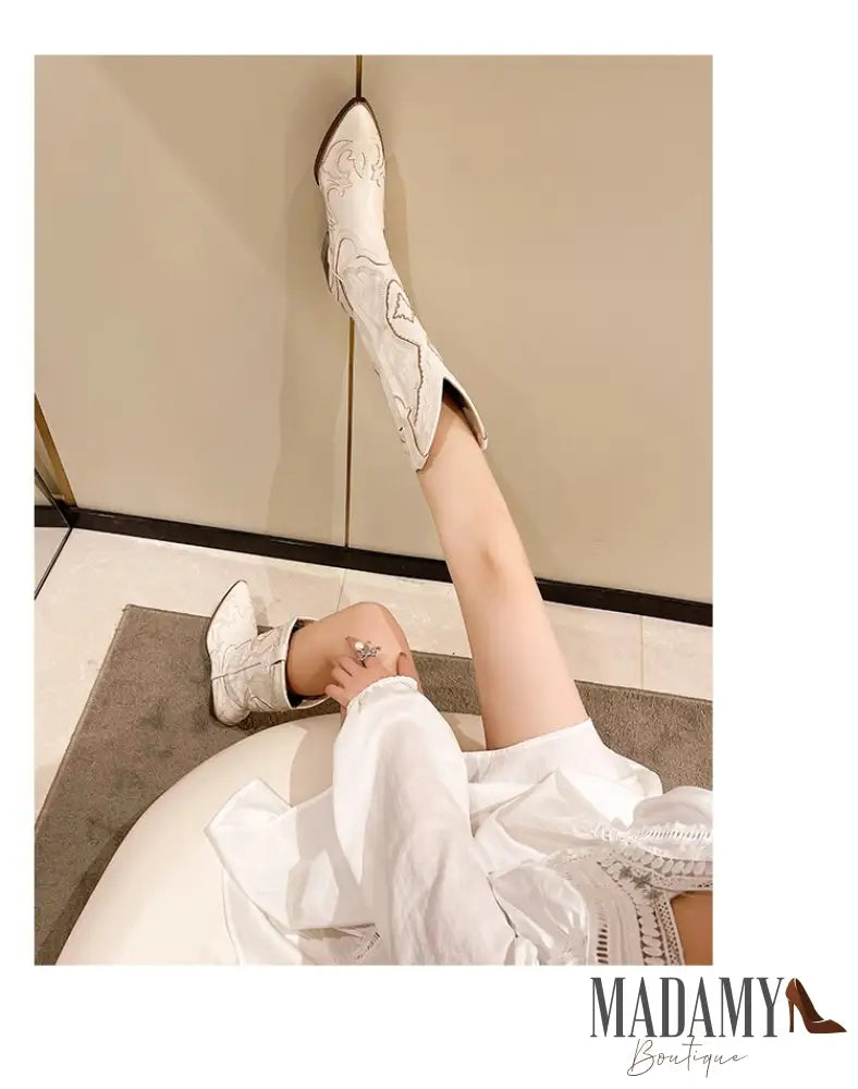 Bota Madamy Country Off White