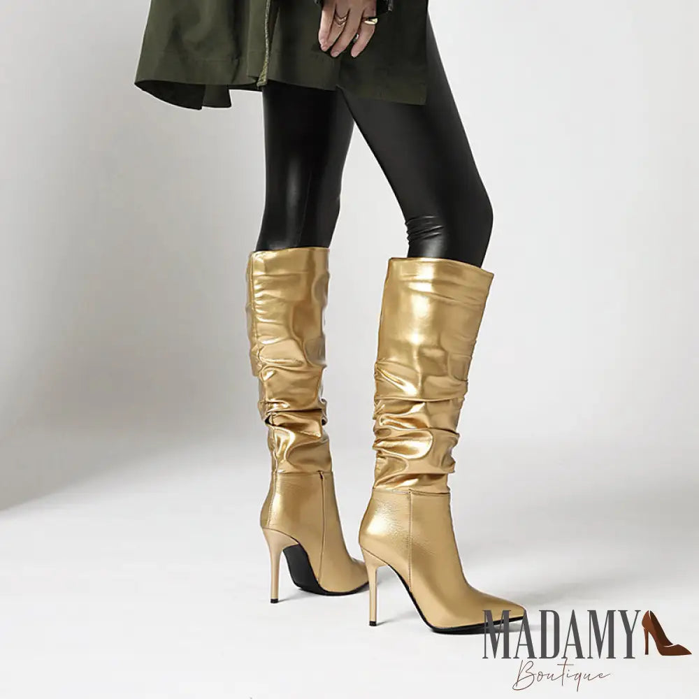 Bota Madamy Rock Star Dourado / 33 Calçados