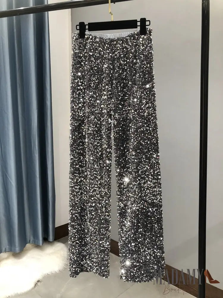 Calça Madamy Glow Prata