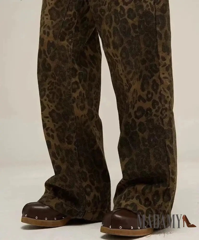 Calça Madamy Wide Leopard