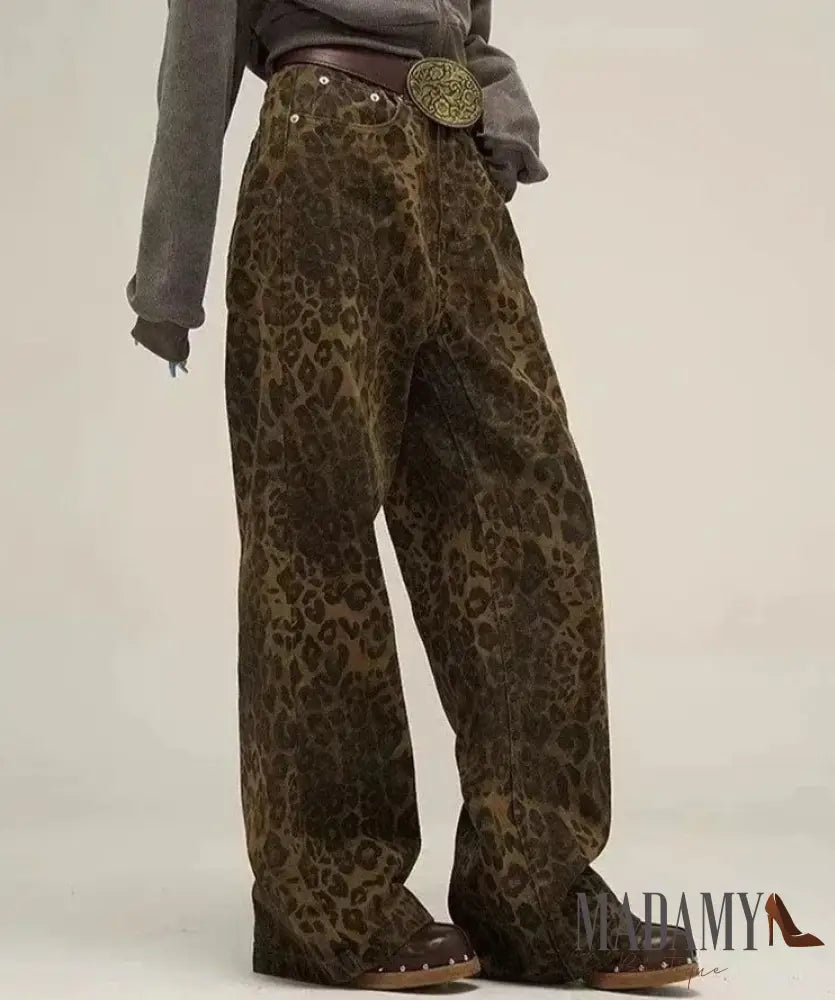 Calça Madamy Wide Leopard