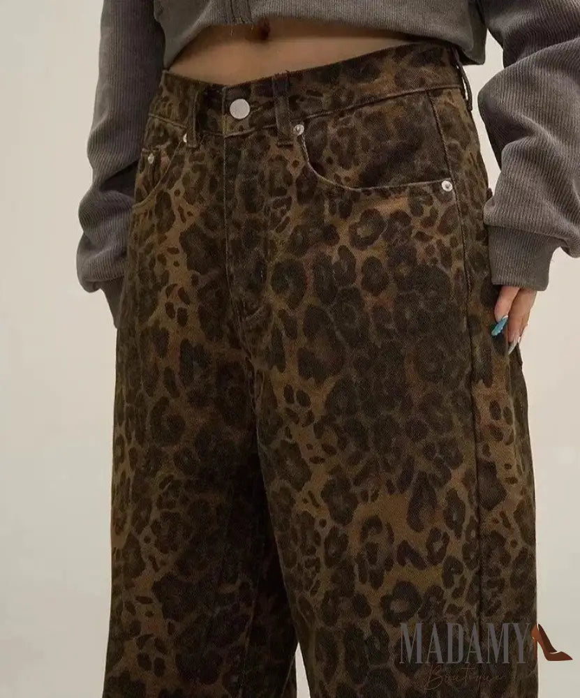 Calça Madamy Wide Leopard