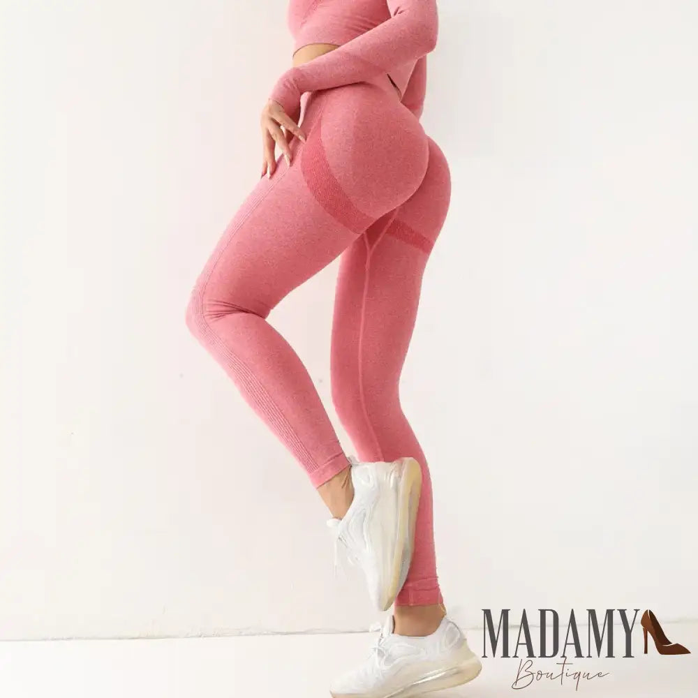 Fitness Women Sport Seamless Leggings High Waist Elastic Solid Yoga Gym Jogging Quick Dry Push Up