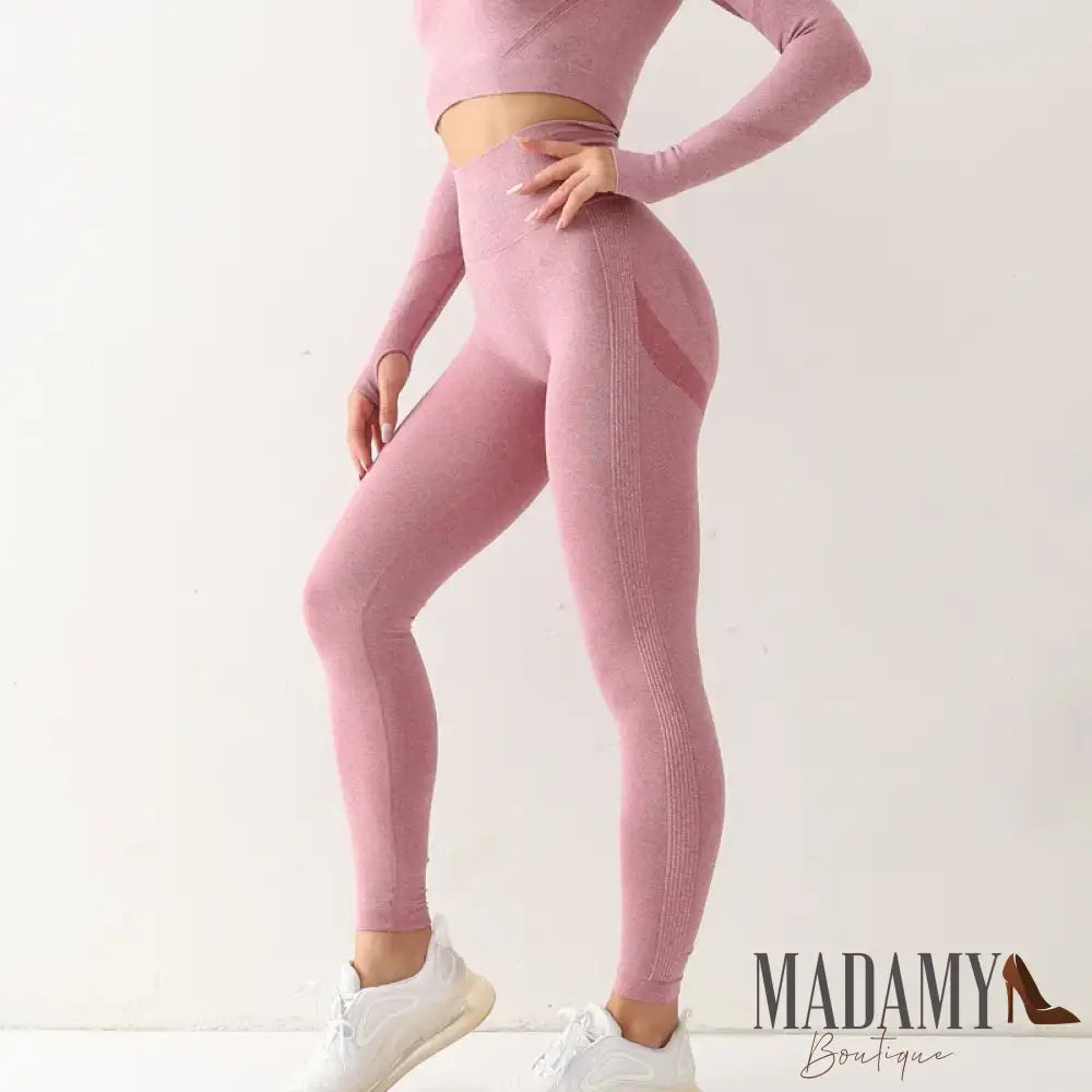 Fitness Women Sport Seamless Leggings High Waist Elastic Solid Yoga Gym Jogging Quick Dry Push Up