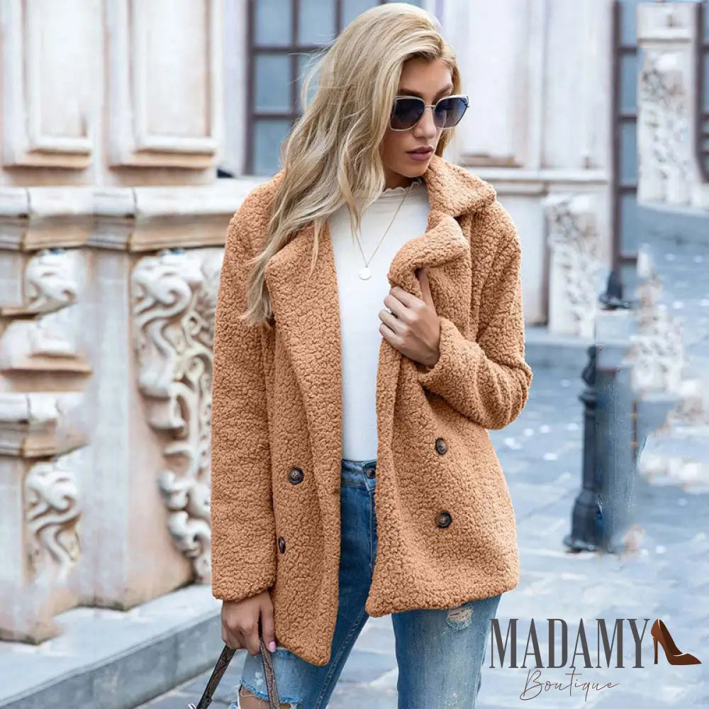 Casaco Madamy Teddy Caqui / P