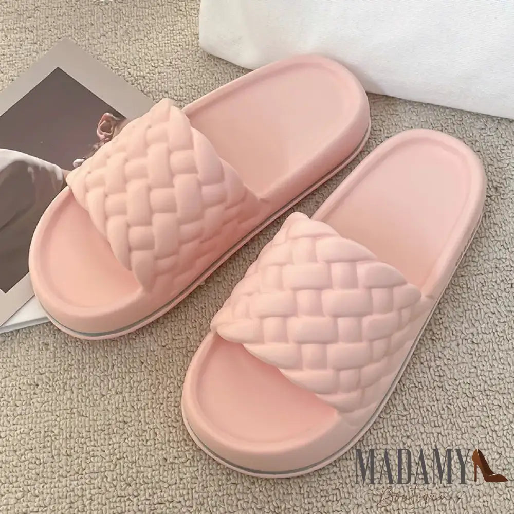 Summer Women Thick Slippers Sole Beach Slides Bathroom Anti-Slip Soft Sandals Fashion Ladies Cloud