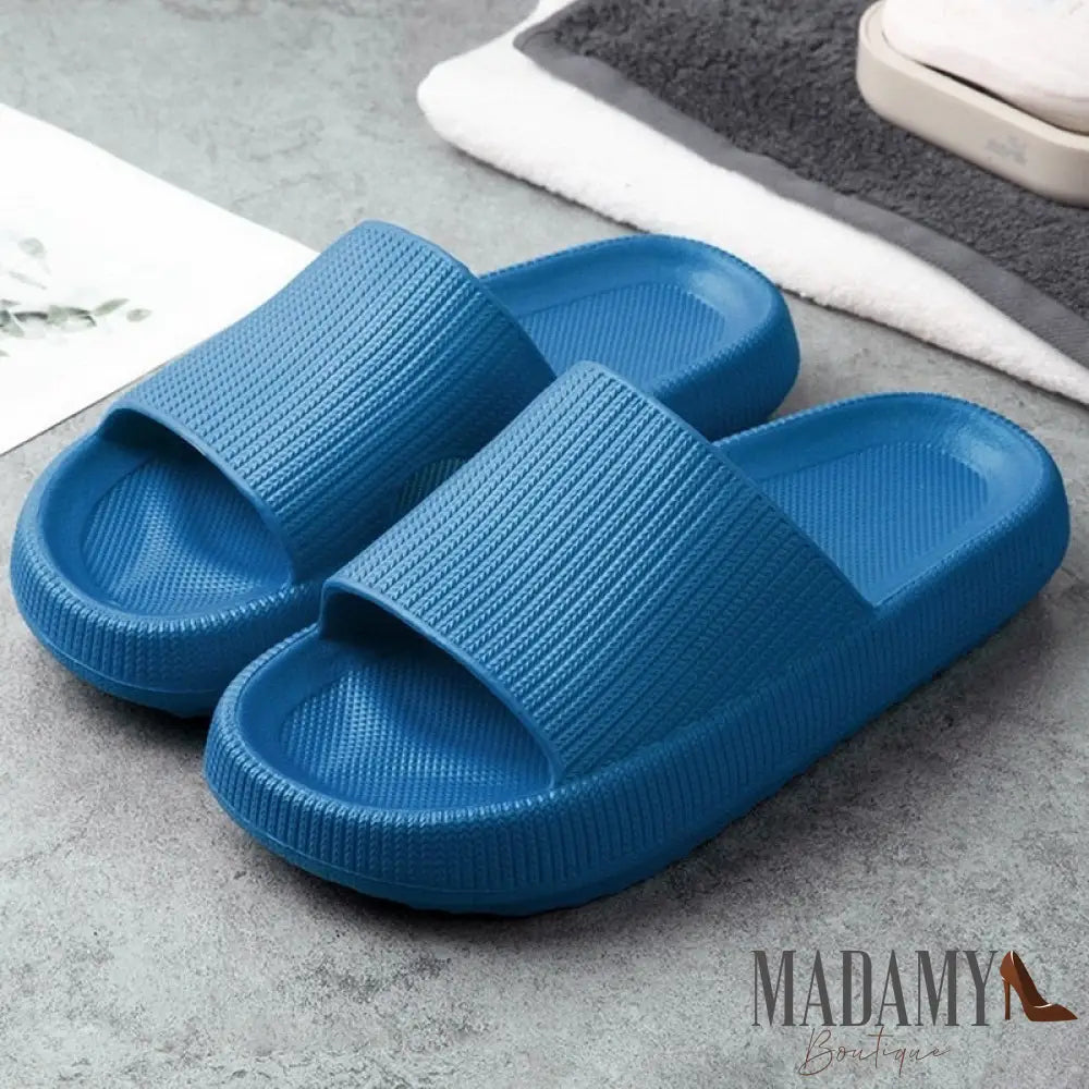 Chinelo Madamy Nuvem Confort Azul / 33-34