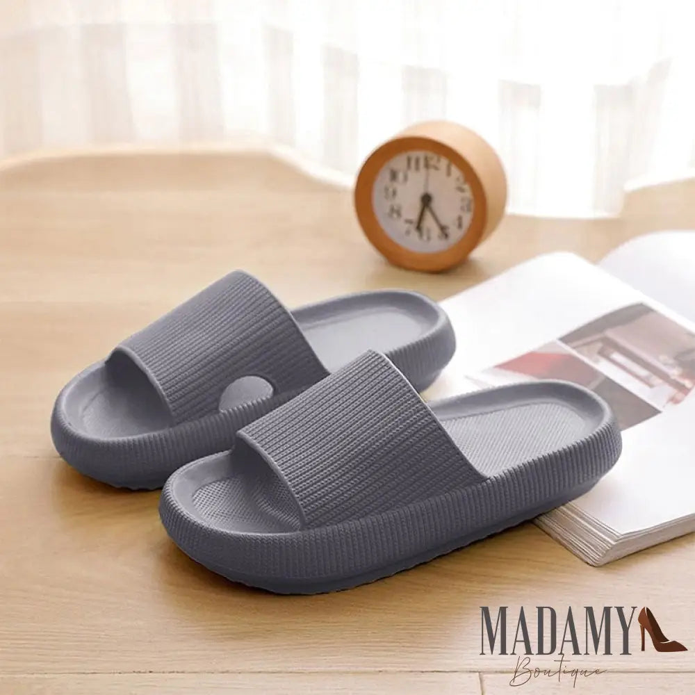 Chinelo Madamy Nuvem Confort Cinza / 33-34