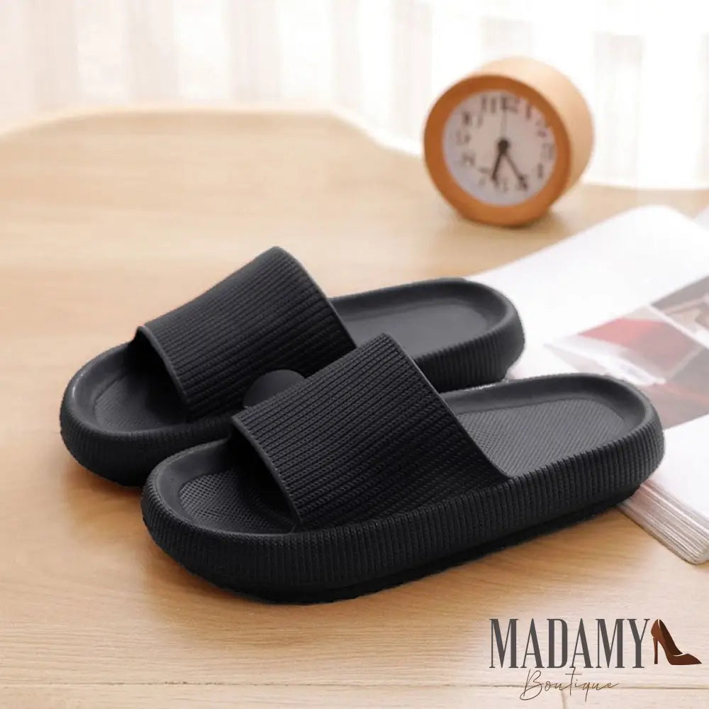 Chinelo Madamy Nuvem Confort Preta / 33-34