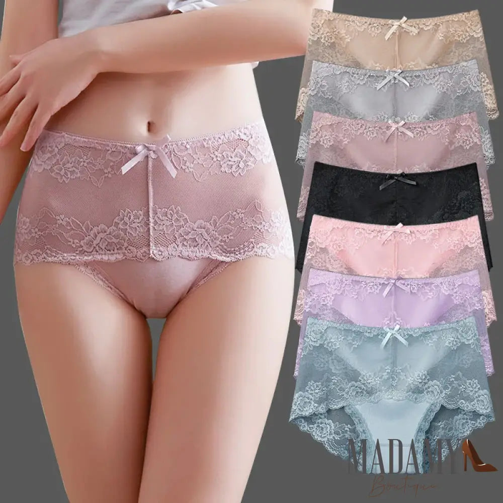 Conjunto De Calcinhas Madamy Lace - 10 Peças