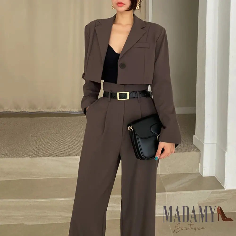 Blazer Madamy Casual Vintage Calças / P