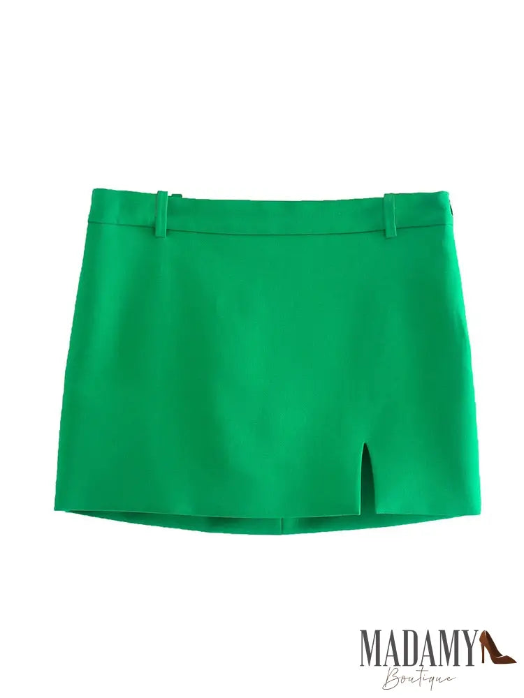 Conjunto Madamy Green Verde / Saia P