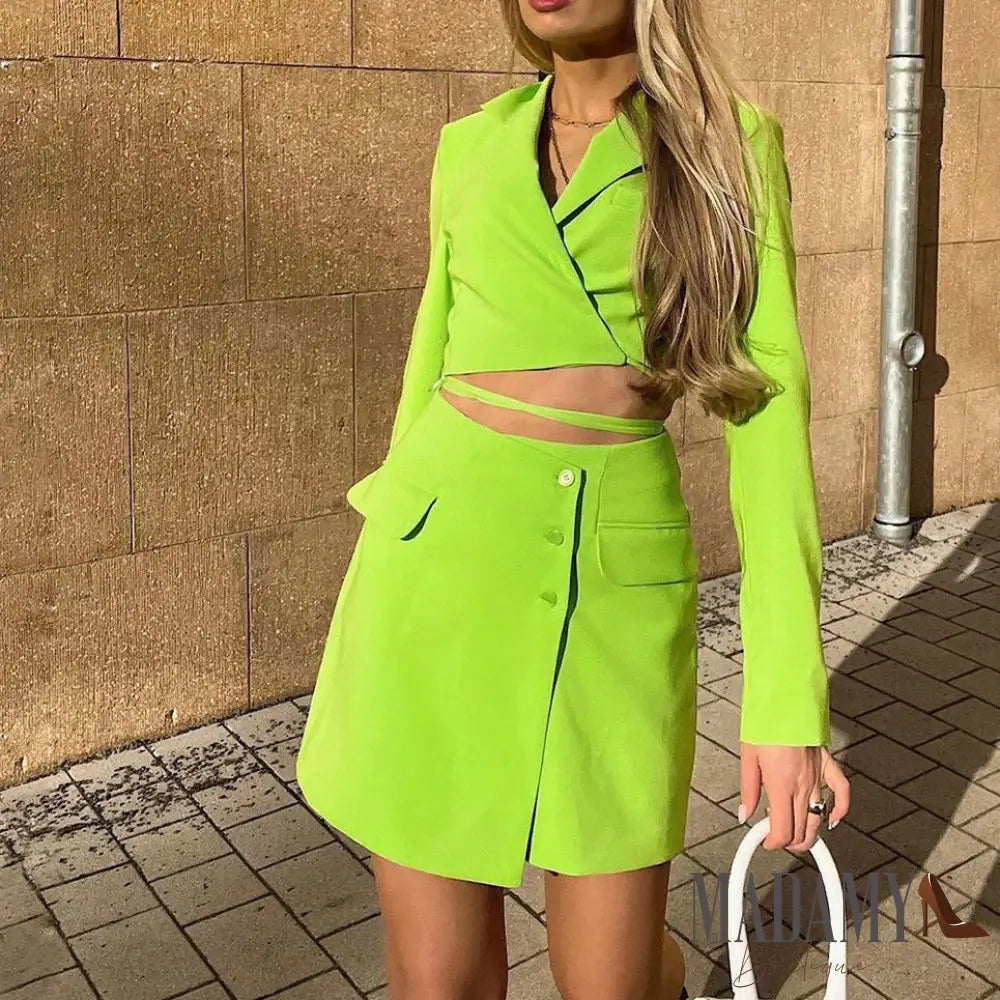 Conjunto Madamy Jasminy Verde / Pp
