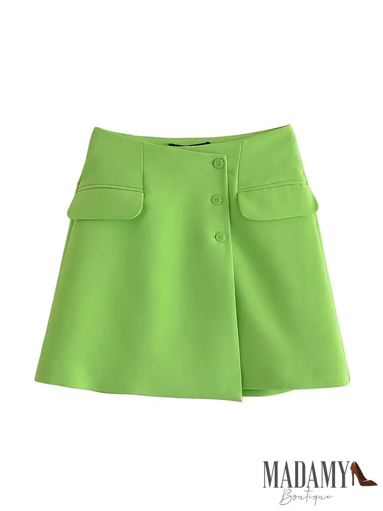 Conjunto Madamy Jasminy Verde / Saia Pp