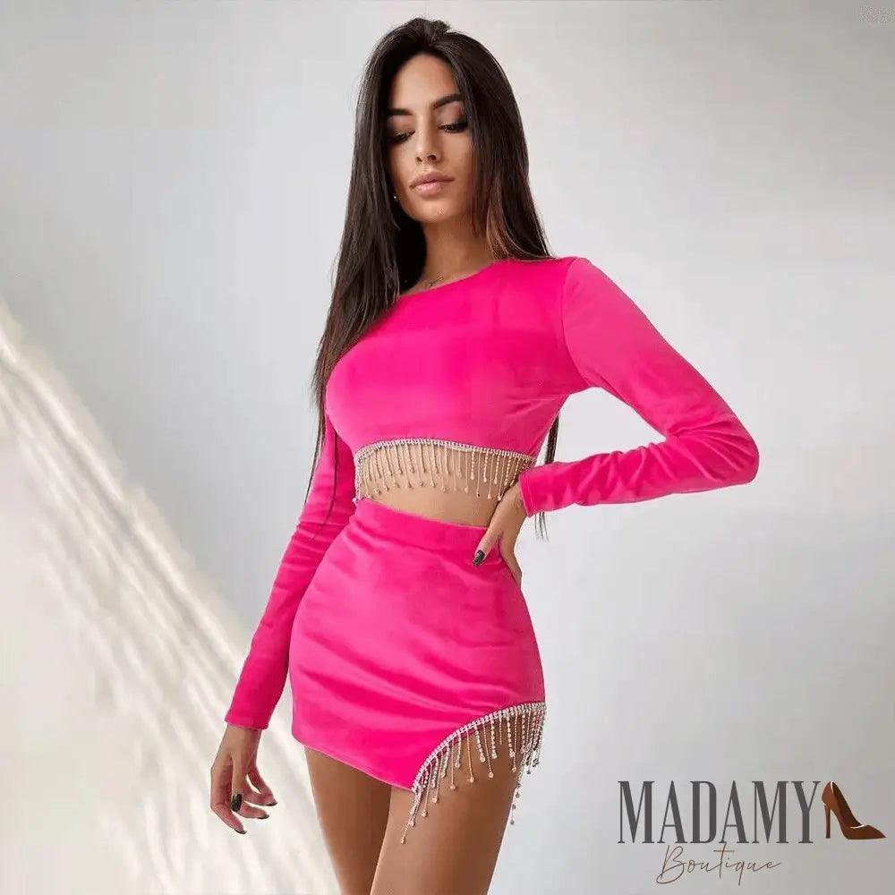 Conjunto Luna - LUV Mulher - LF059 - Conjunto Luna - Rosa - P -