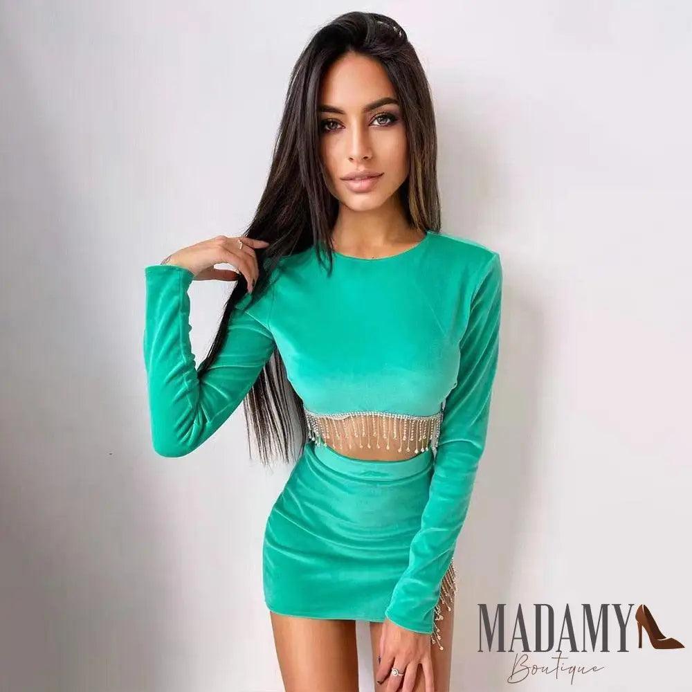Conjunto Luna - LUV Mulher - LF059 - Conjunto Luna - Verde - P -