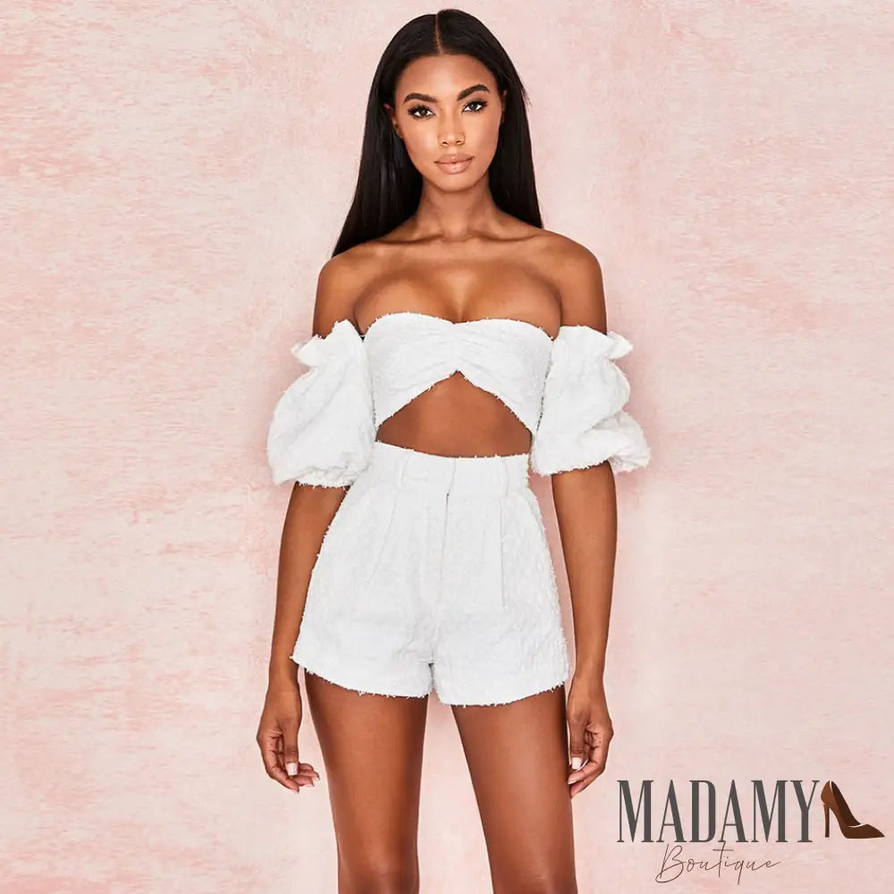 Conjunto Madamy Loemia Branco / P