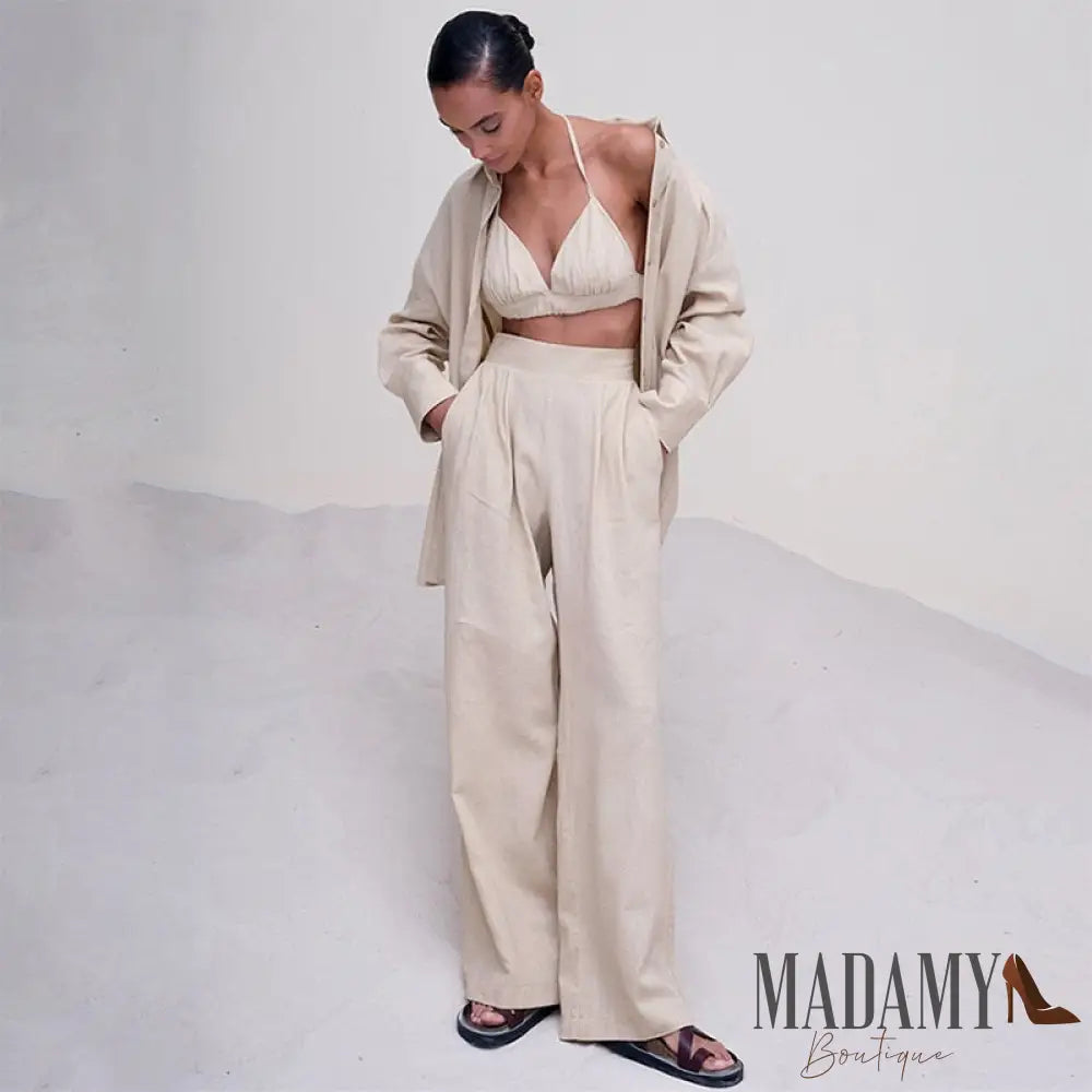 Conjunto Madamy Eudora - 3 Peças Bege / P
