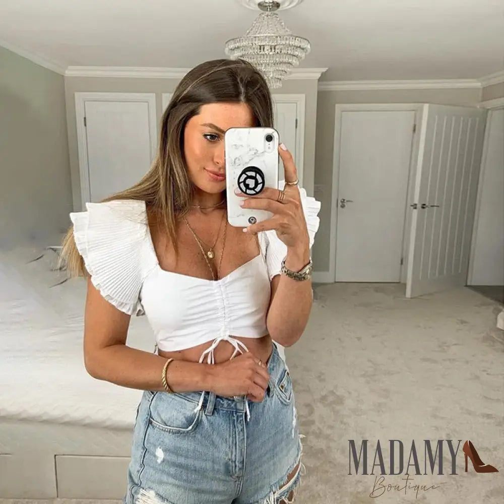 Cropped Babados