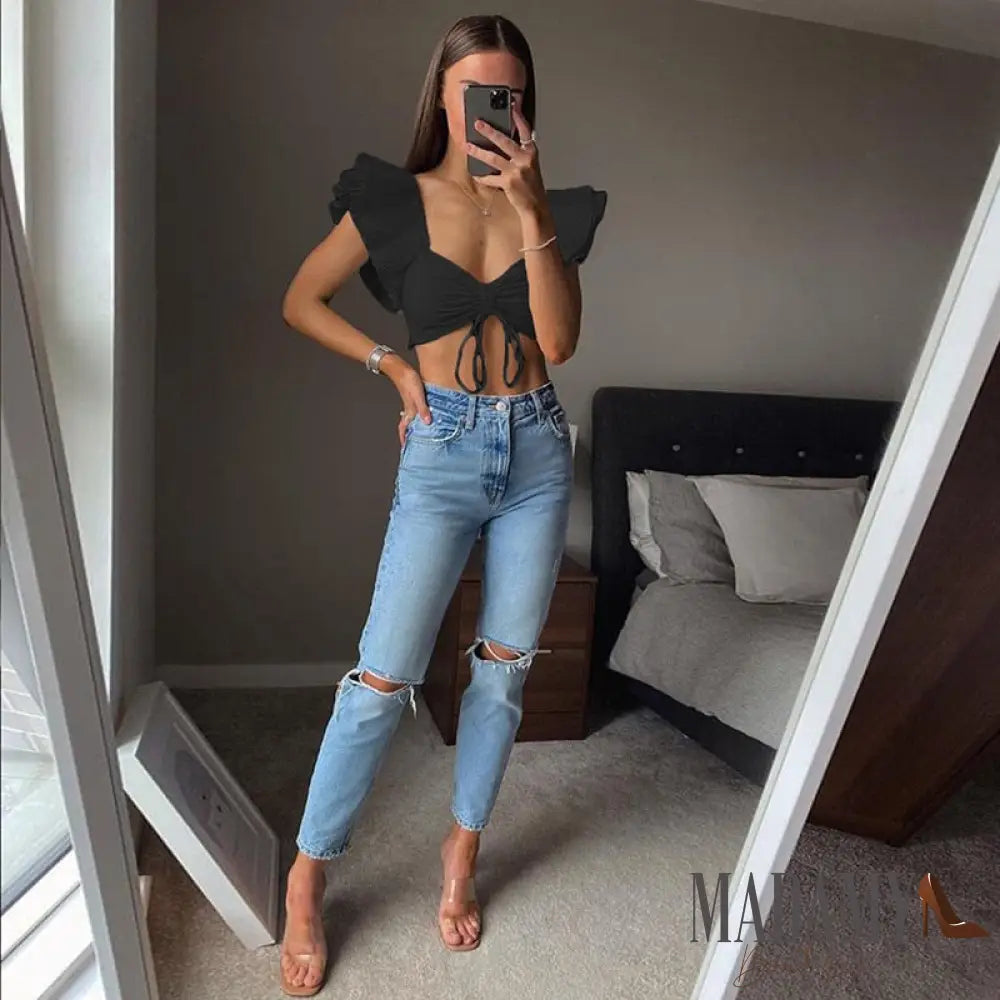 Cropped Babados
