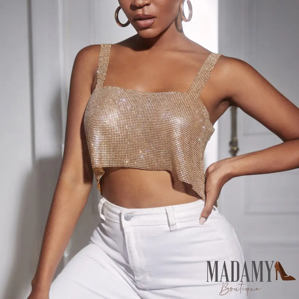 Cropped Madamy Hematita Dourado / Pp
