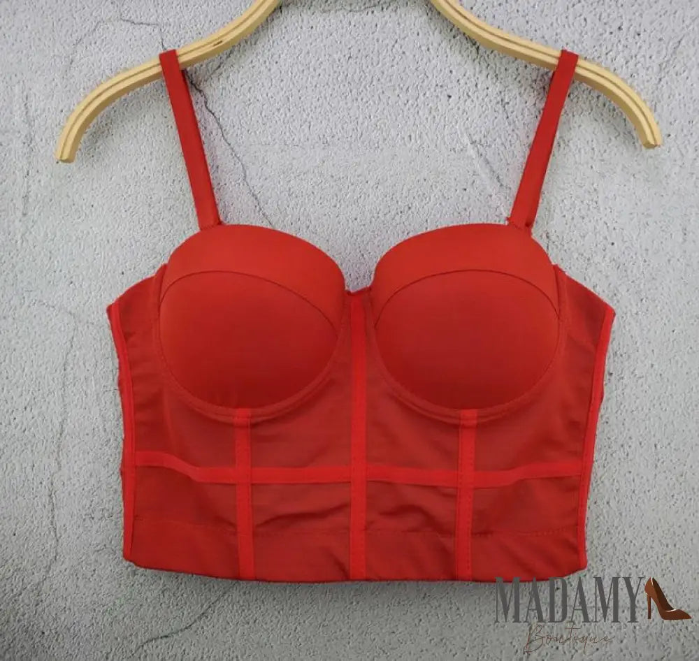 Cropped Meia Taça Vermelho / P