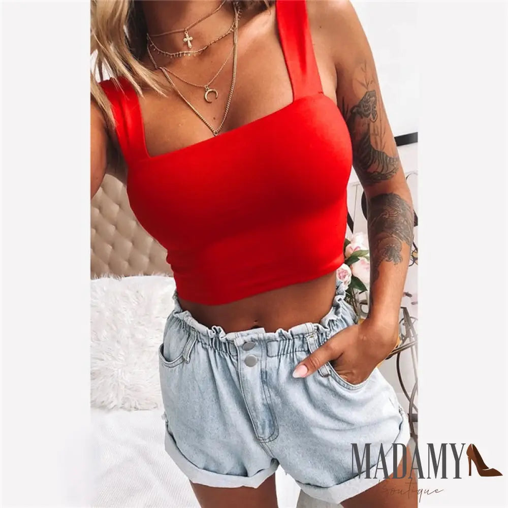 Cropped Reto Vermelho / Pp