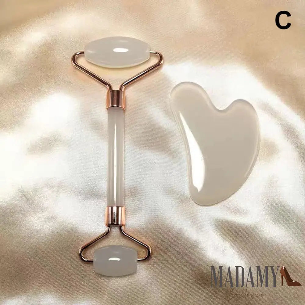 Gua Sha Massageador Facial Branco C