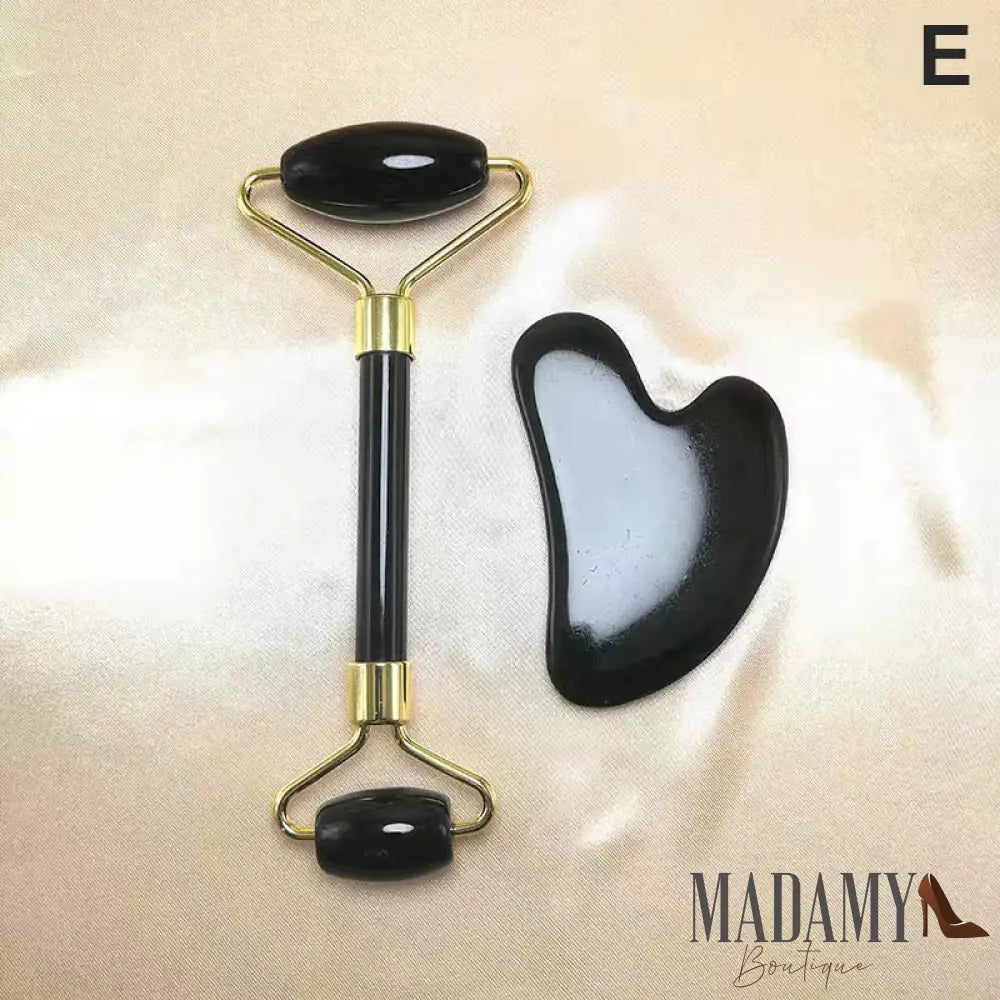 Gua Sha Massageador Facial Preto