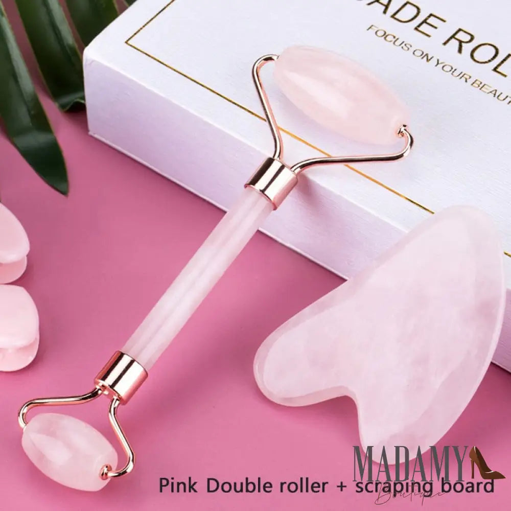 Gua Sha Massageador Facial Rosa B
