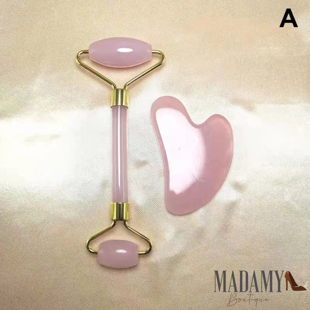 Gua Sha Massageador Facial Rosa C
