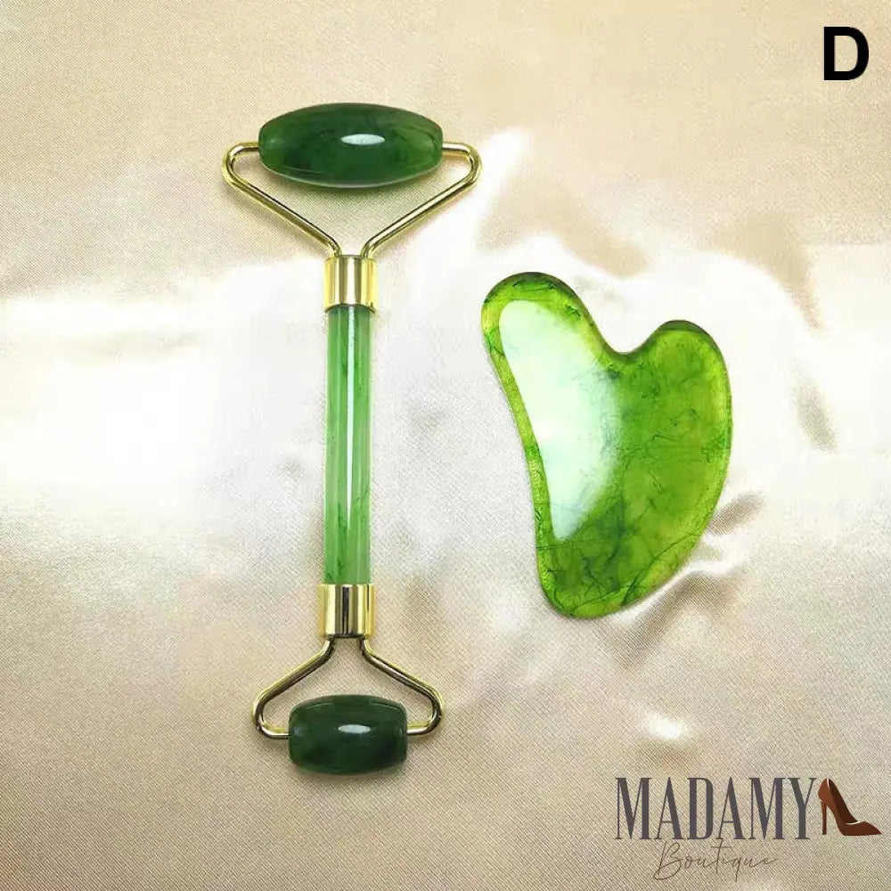 Gua Sha Massageador Facial Verde B