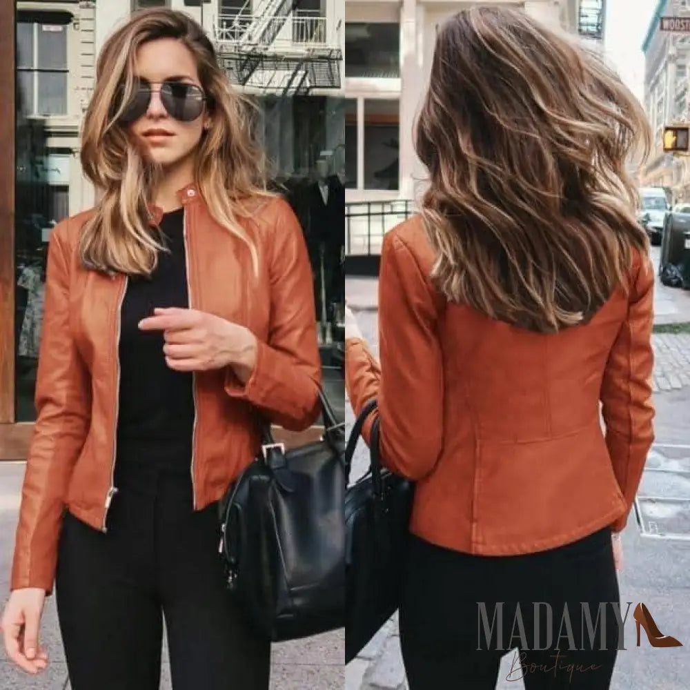 Jaqueta de Couro Outfit- Couro Ecológico - Sua Boutique Shop