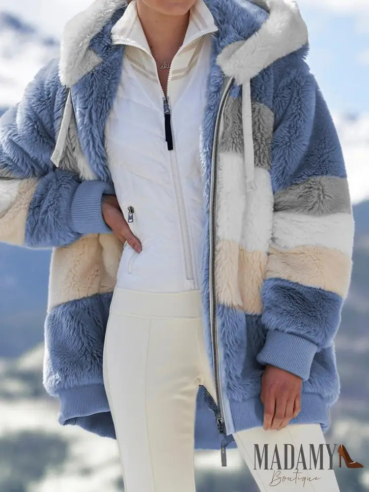 Jaqueta Pelúcia Azul / G