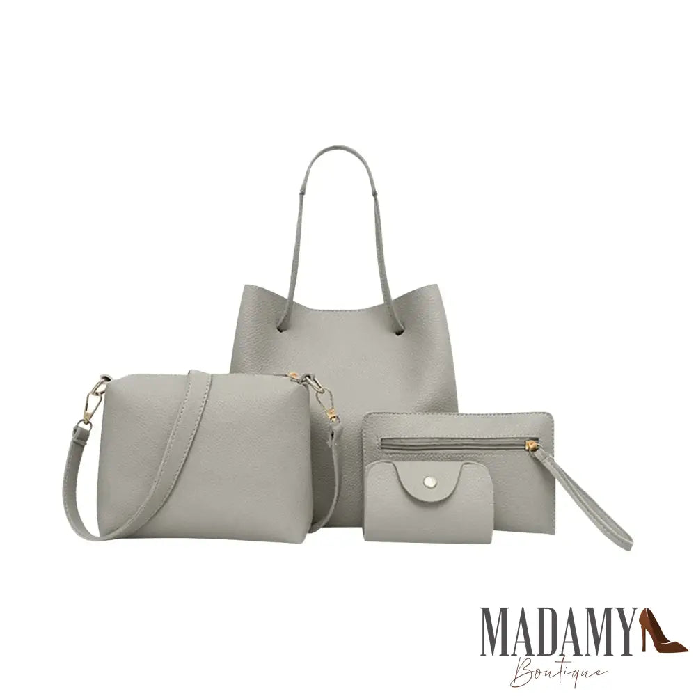 4 Pieces Women Bags Set Stylish Female Wallet Pu Leather Shoulder Messenger Tote Bag Fashion Decor Accessory Bags Women