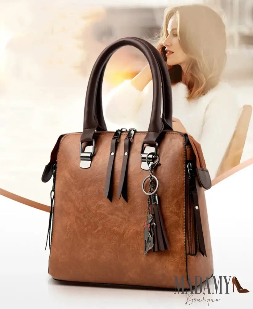 Female Composite Shoulder Bags 4 Pieces/set Luxury Handbags Women Vintage PU Leather Bags Tassel Designer Messenger Bags