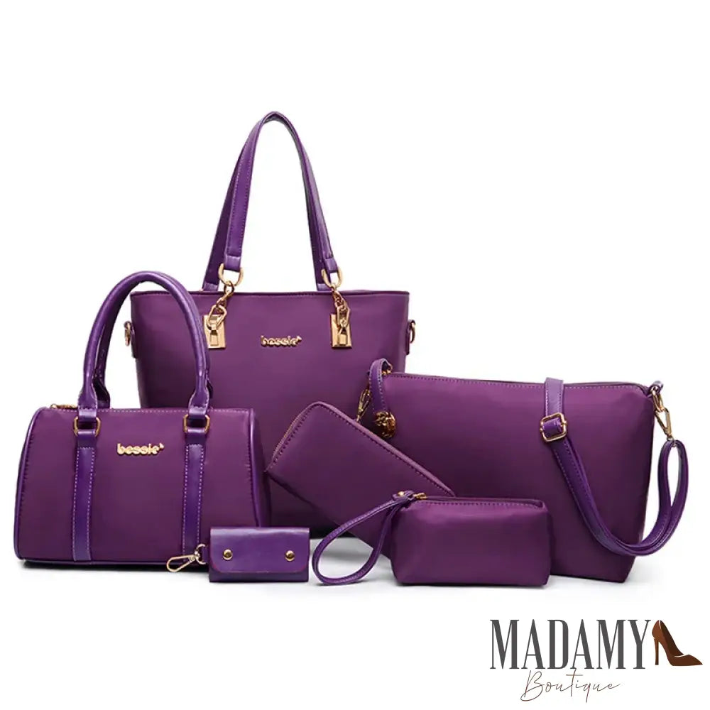 6PCS/SET Women Handbags Shoulder Crossbody Bag Purse Wallet Women Envelope Messenger Bags Female Composite Bag Fashion