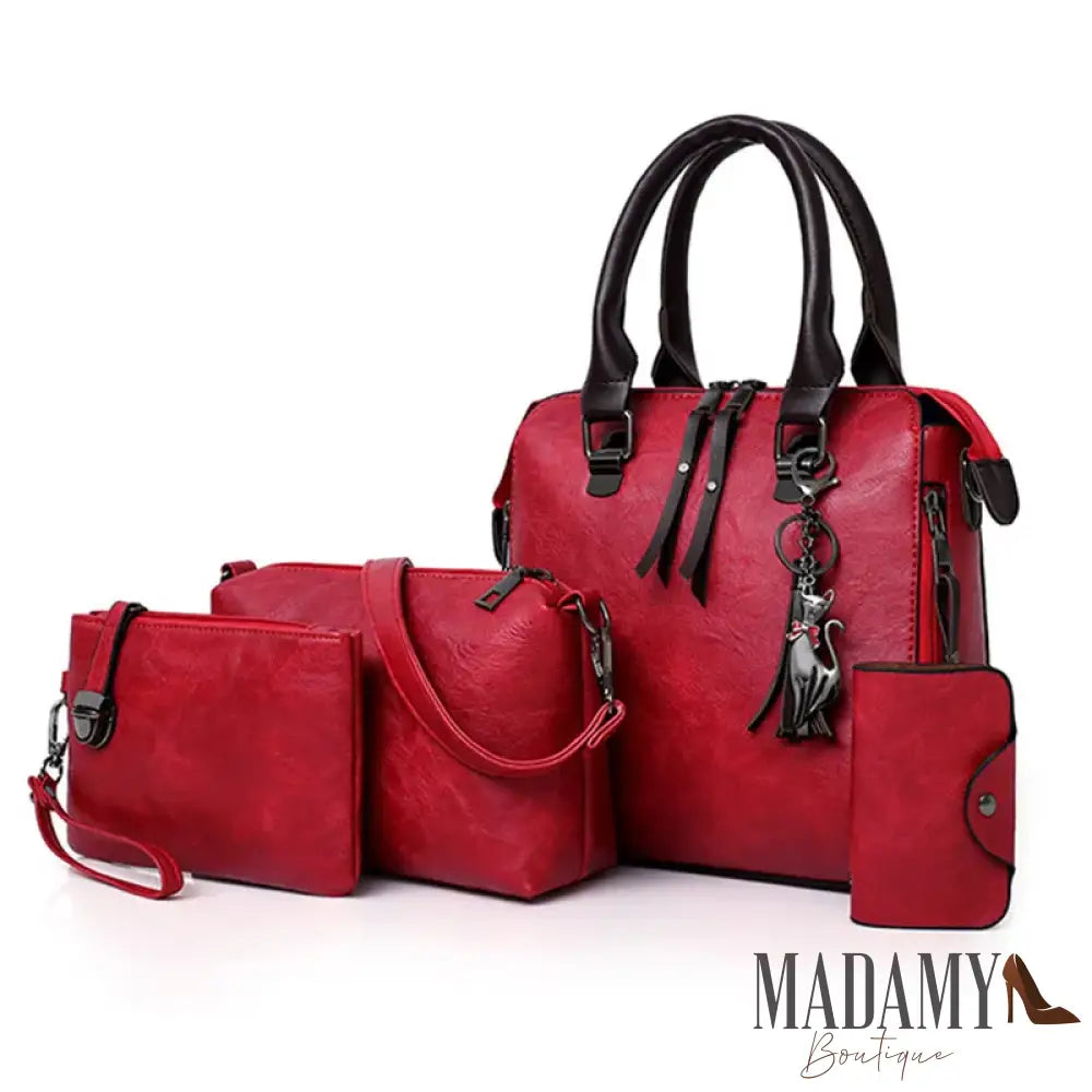 6PCS/SET Women Handbags Shoulder Crossbody Bag Purse Wallet Women Envelope Messenger Bags Female Composite Bag Fashion