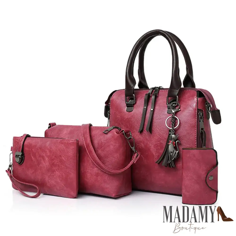 6PCS/SET Women Handbags Shoulder Crossbody Bag Purse Wallet Women Envelope Messenger Bags Female Composite Bag Fashion