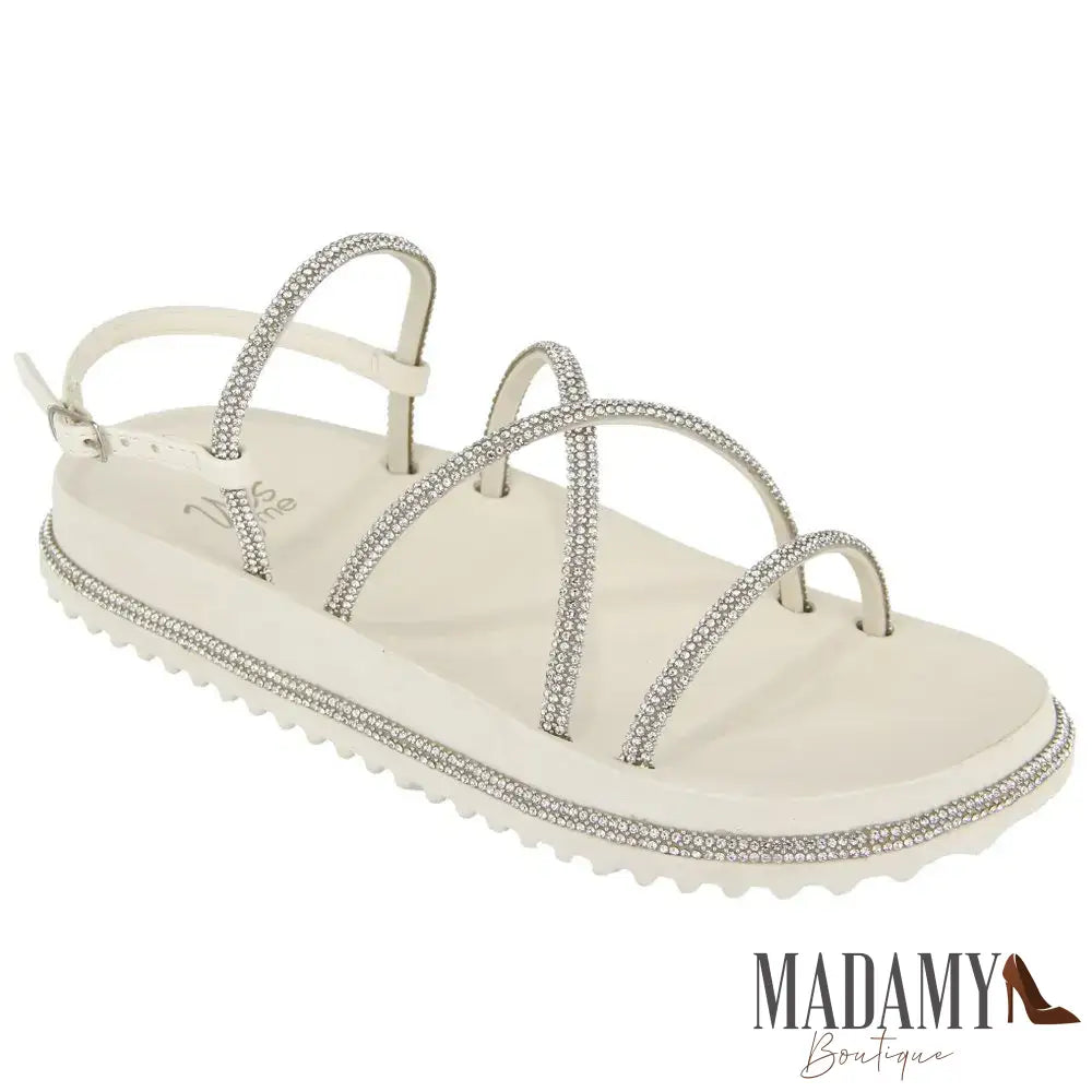 Sandália Papete Feminina Birken Tiras Strass Moda Pedraria Super Leve Confortável
