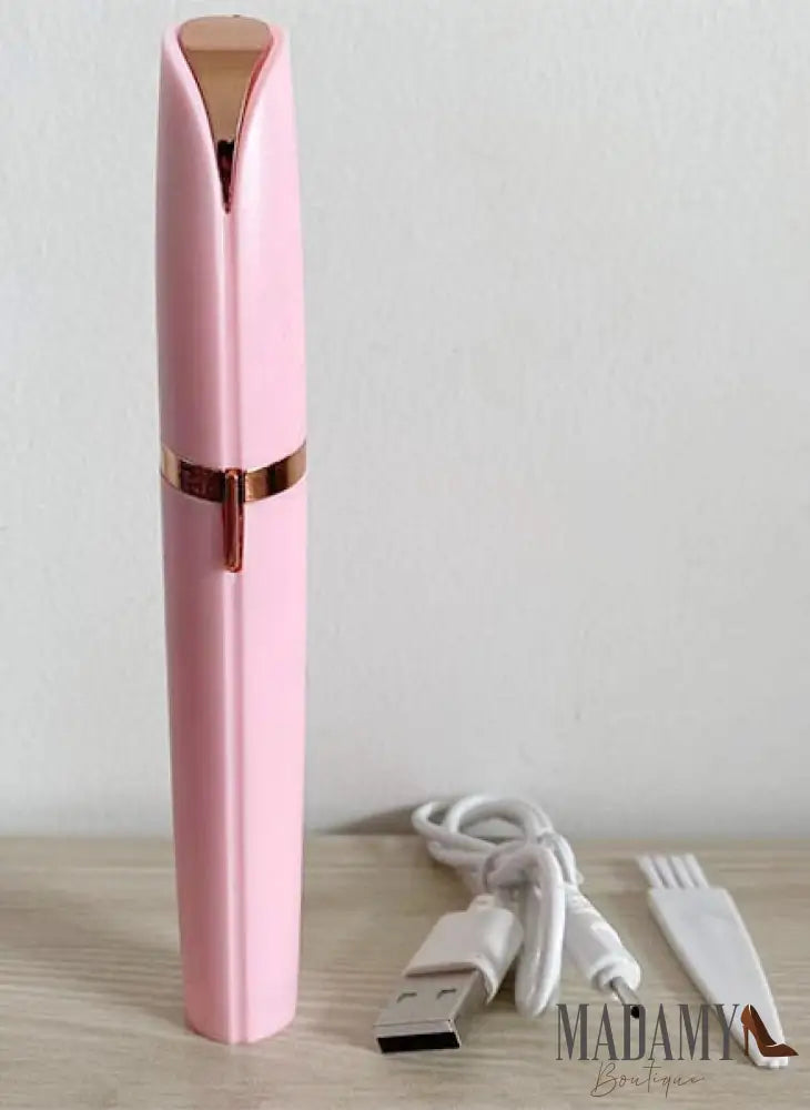 Reparador De Sobrancelhas Elétrico Rosa