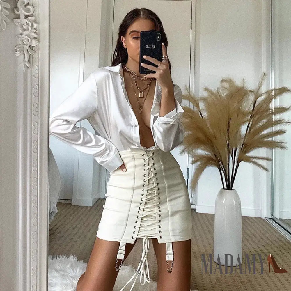 Saia Madamy Lobby Branco / P Saia