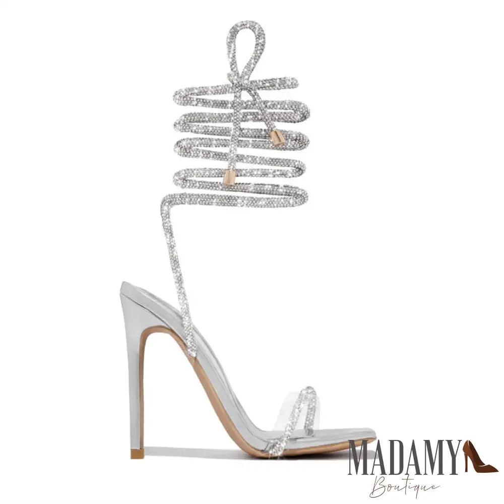 Sandália Madamy Veneza Branco / 33 Sandália
