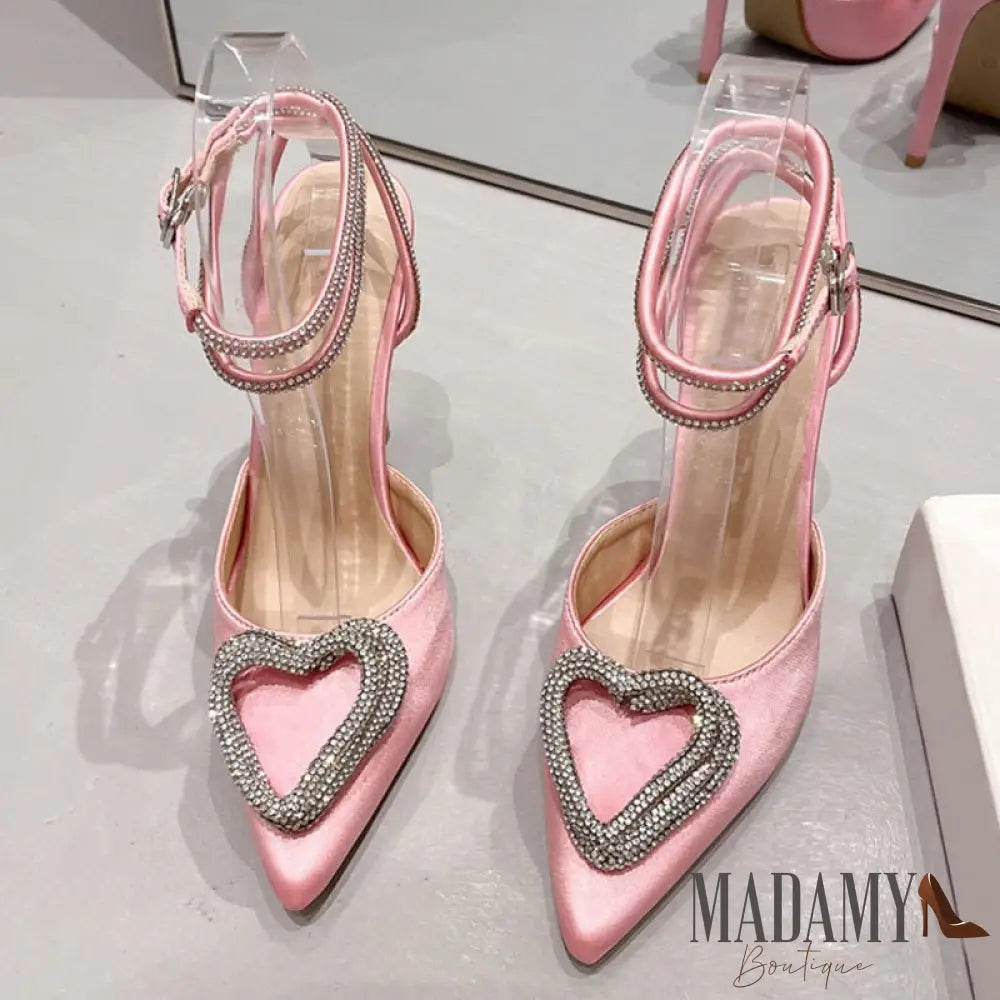 Scarpin Madamy Heart Rosa / 33 Sapato