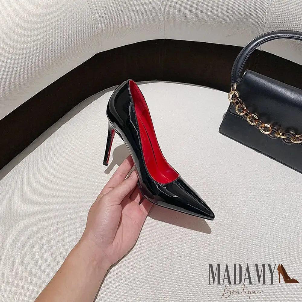 Scarpin Madamy Hot Preto 6Cm / 32 Scarpin
